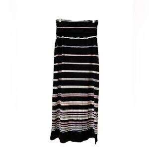 Striped White House Black Market Maxi Skirt